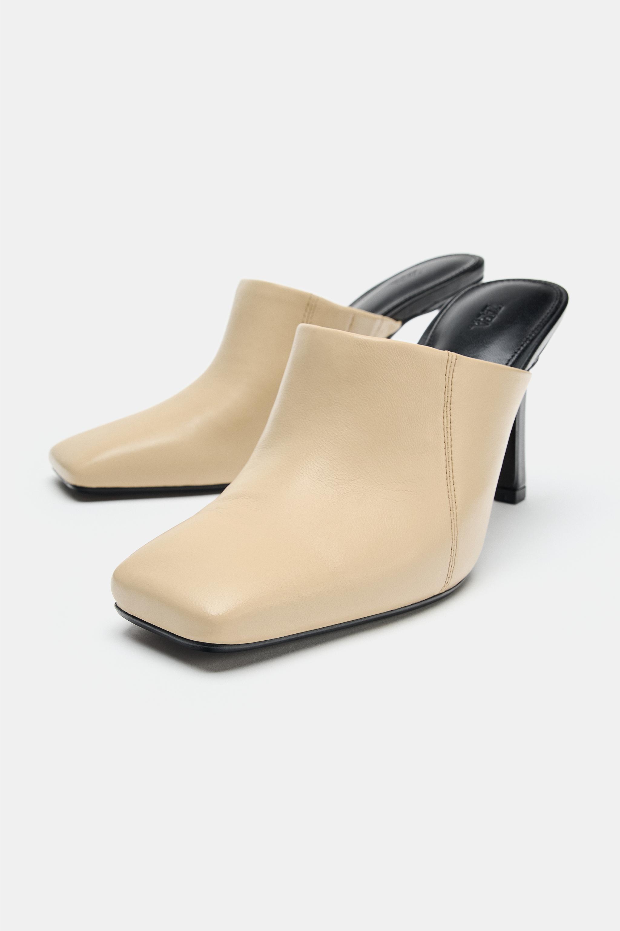 MULES À TALONS EN CUIR LIMITED EDITION